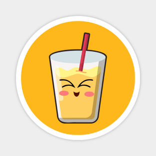 kawaii Cute Lemon fruit juice drink Magnet